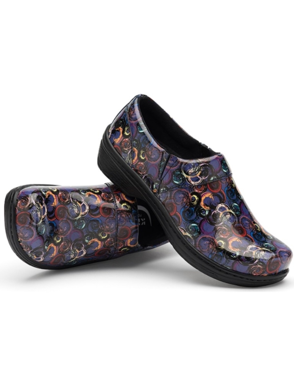 Klogs Footwear Womens Nursing Shoes Leather Clogs Multicolor Comfort 9.5 M
